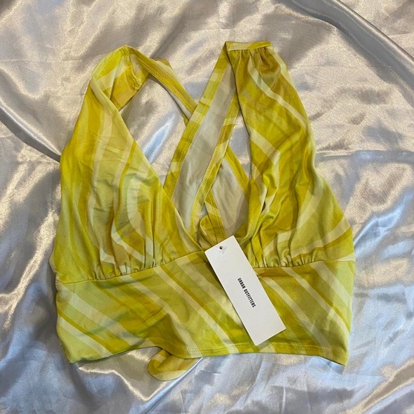 Urban outfitters “plunging tie back” top - Picture 1 of 4